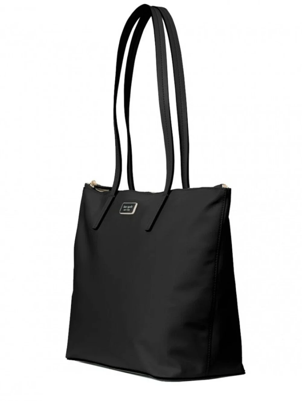 Kate Spade Hayden Top Zip Nylon Tote NWT Black Large Shoulder Work Travel Bag
